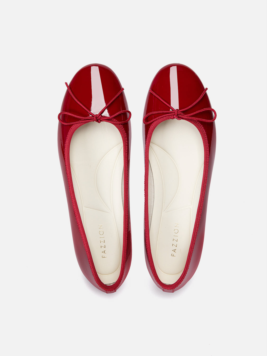 PAZZION, Belmara Bow-Tied Patent Leather Heels, Red