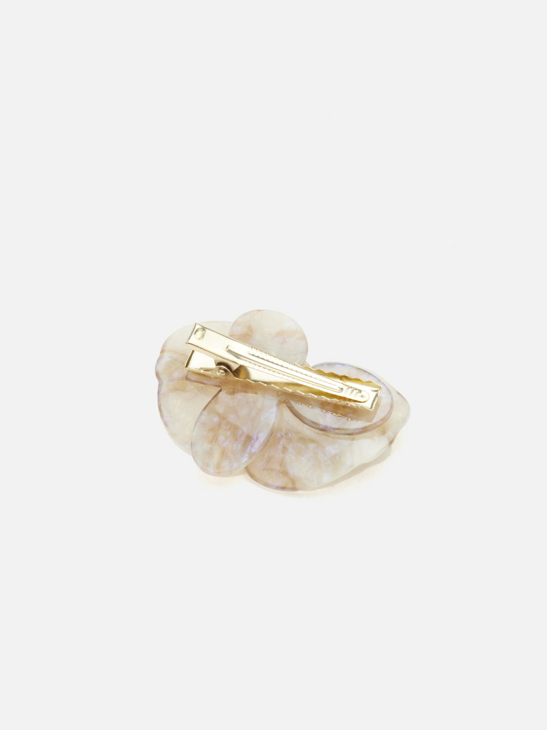 PAZZION, Bree Bloom and Pearl Hair Clip, Grey