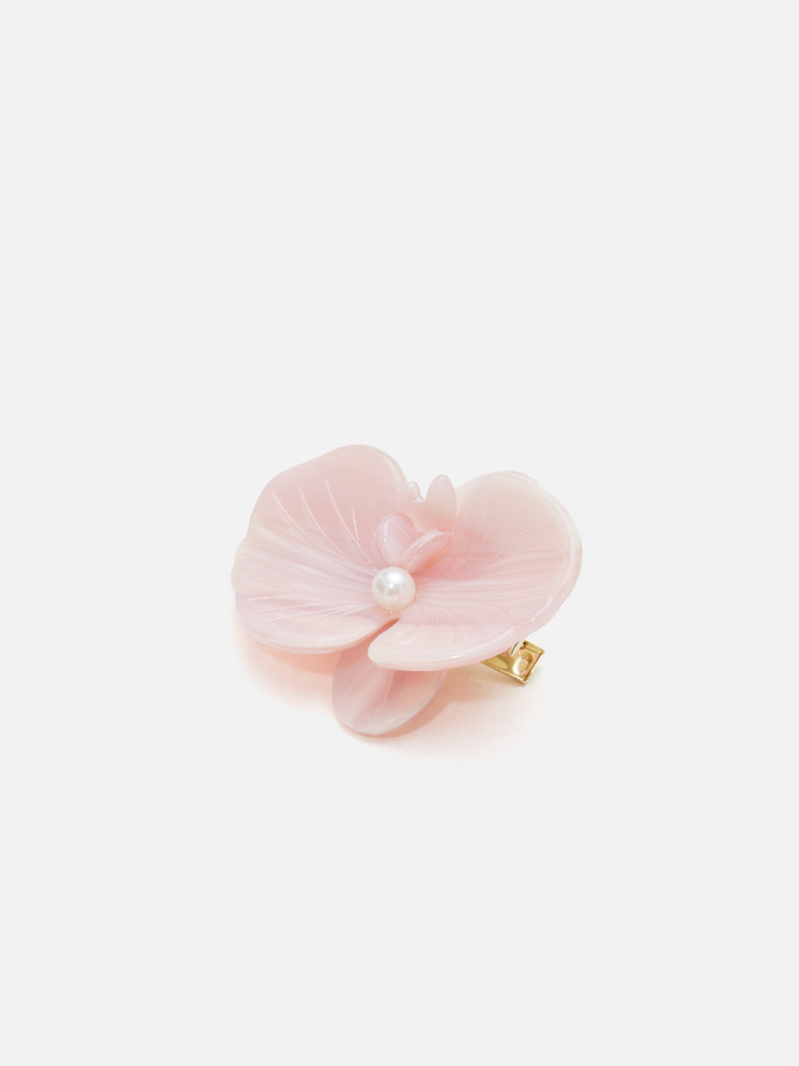 PAZZION, Bree Bloom and Pearl Hair Clip, Pink