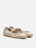 PAZZION, Brivelle Silk Mary Janes, Almond
