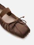 PAZZION, Brivelle Silk Mary Janes, Darkbrown