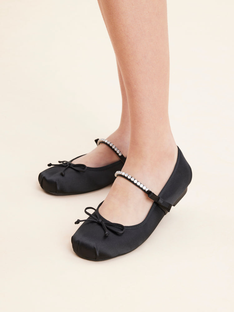 PAZZION, C125-2A MARYJANE-FLATS, Black