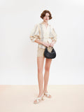 PAZZION, Calla Pillow Strappy Heels, Beige