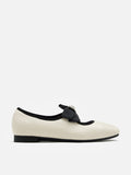 PAZZION, Camilla Diamante Bow Flats, Beige