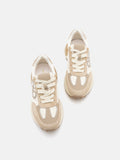 PAZZION, Camille Suede Sneakers, Beige