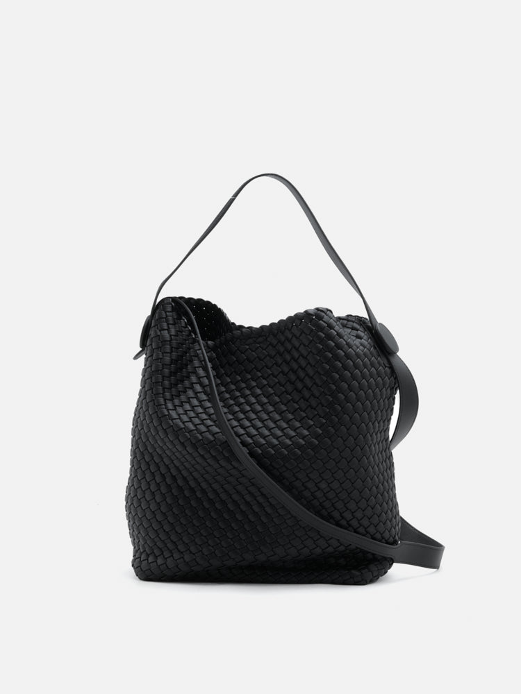 PAZZION, Cara Woven Bag, Black
