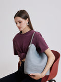 PAZZION, Cara Woven Bag, Grey