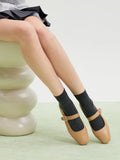 PAZZION, Clarke Leather Buckled MaryJanes, Almond