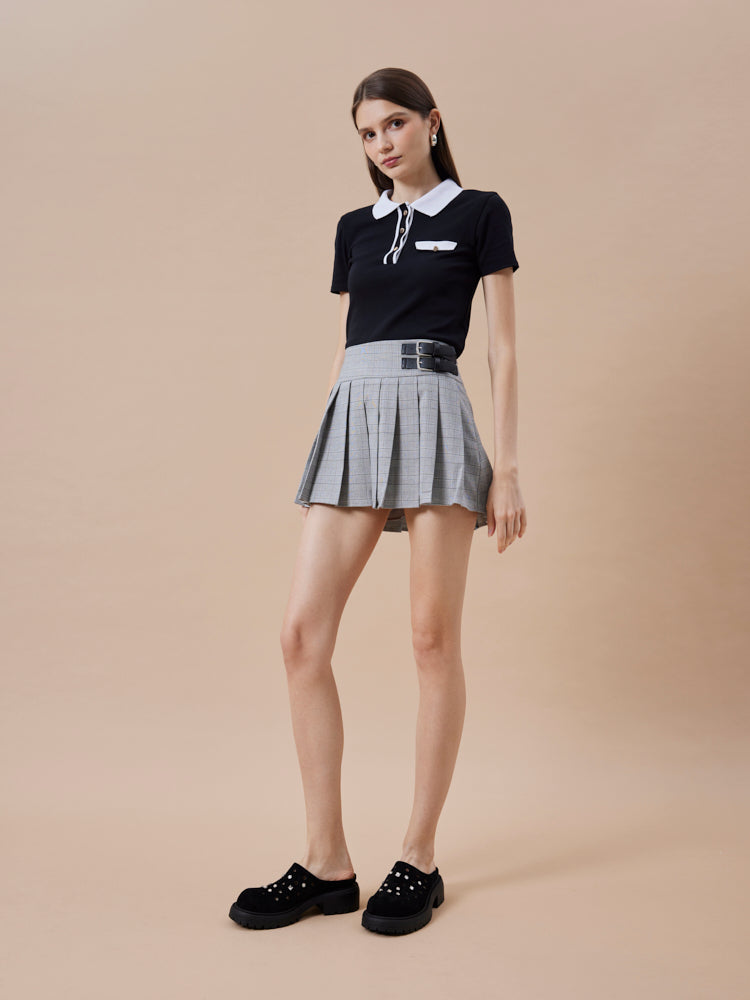 PAZZION, Collette Suede Embellished Clog Mules, Black