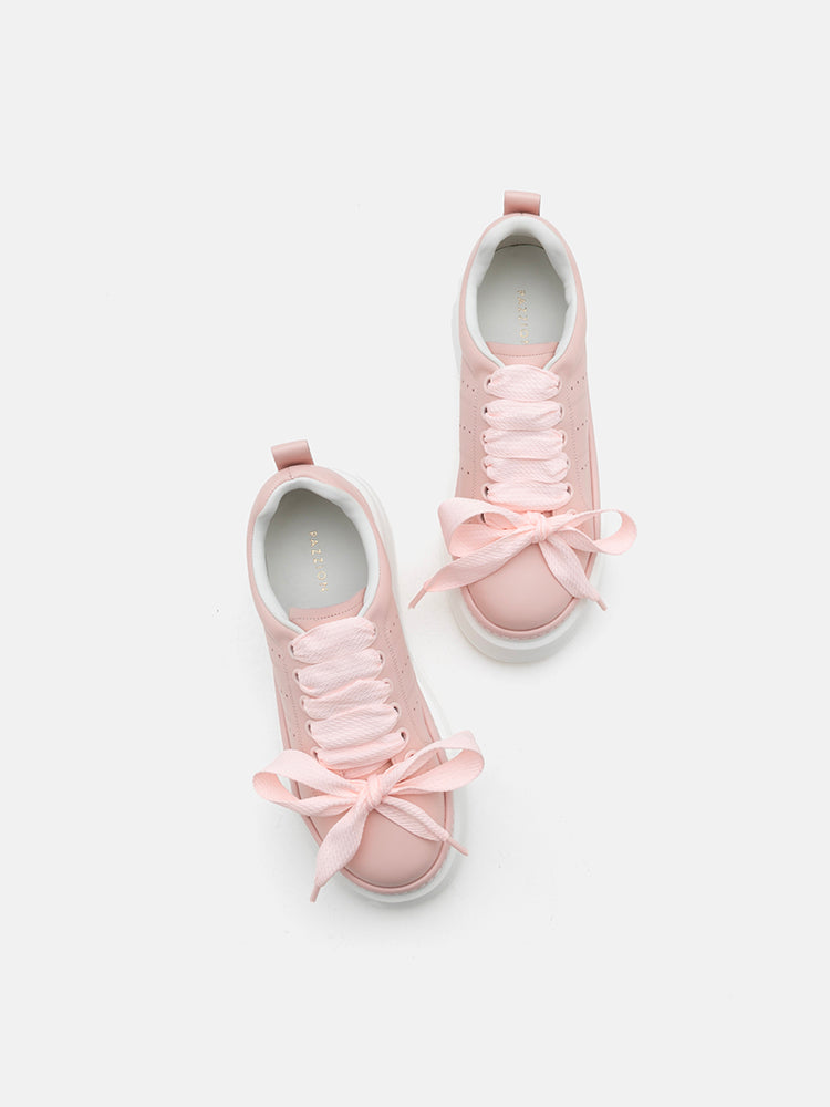 PAZZION, Dana Bow Tie Sneakers, Pink