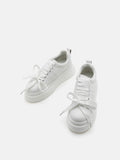 PAZZION, Dana Bow Tie Sneakers, White