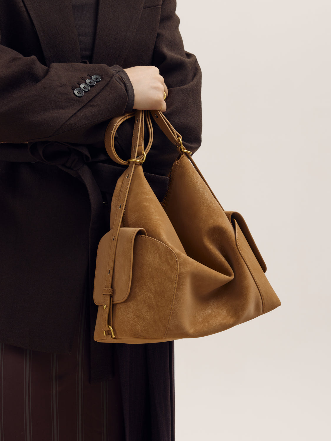 PAZZION, Danika Three Way Bag, Brown