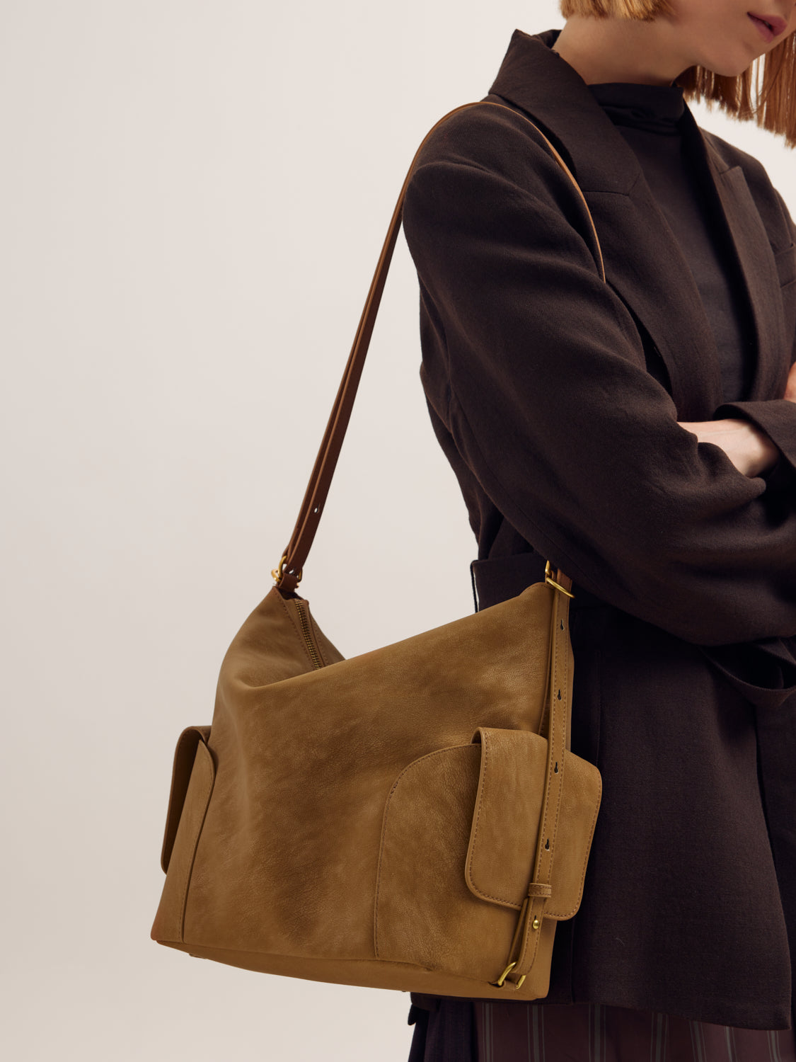 PAZZION, Danika Three Way Bag, Brown
