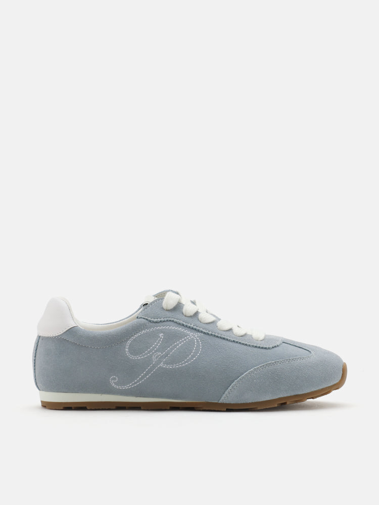PAZZION, Daphne Suede Sneakers, Blue