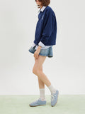PAZZION, Daphne Suede Sneakers, Blue
