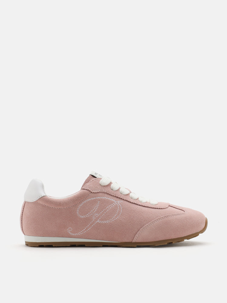 PAZZION, Daphne Suede Sneakers, Pink
