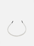 PAZZION, Dara Diamante Hair Band, Silver