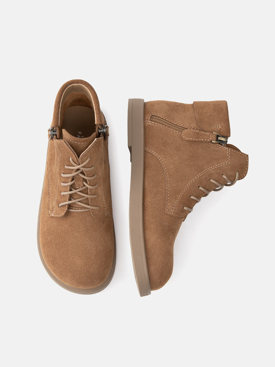 PAZZION, Darla Suede Ankle Boots, Brown