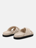 PAZZION, Della Slip On Slide Sandals, Beige