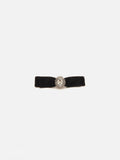 PAZZION, Destiny Diamante Bow Hair Clip, Black