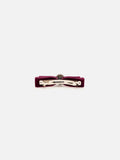 PAZZION, Destiny Diamante Bow Hair Clip, Wine