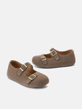 PAZZION, Dora Suede Mary Janes, Khaki