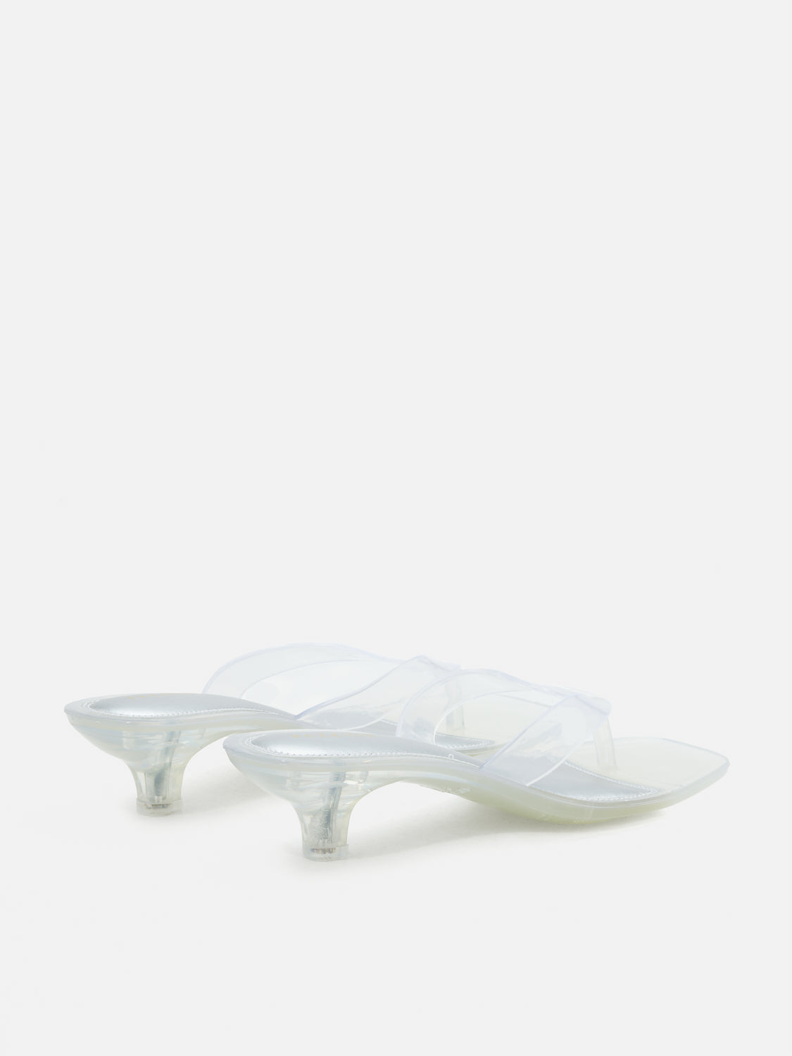 PAZZION, Doris Sandal Heels, Silver