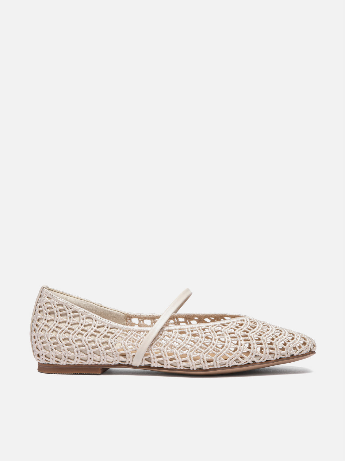 PAZZION, Dovira Woven Embossed Flats - White, White