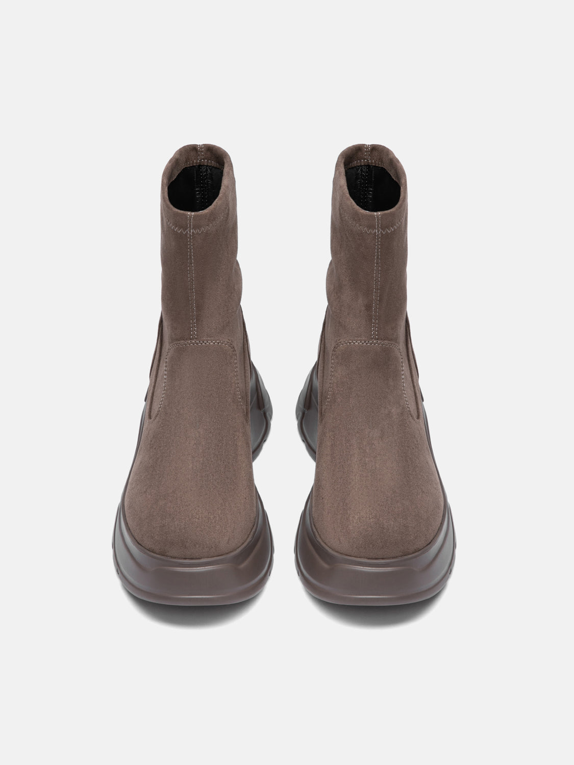 PAZZION, Eleanor Velvet Leather Ankle Boots, Khaki
