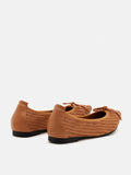 PAZZION, Eliza Weaved Bow Flats, Camel