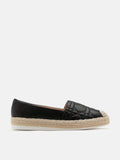 PAZZION, Elodie Quilted Espadrilles, Black