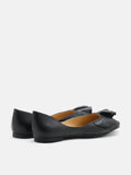 PAZZION, Elysia Ruffled Flats, Black
