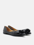 PAZZION, Elysia Ruffled Flats, Black