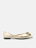 PAZZION, Elysia Ruffled Flats, Gold