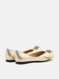 PAZZION, Elysia Ruffled Flats, Gold