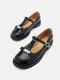 PAZZION, Emilia T-Bar Mary Janes, Black