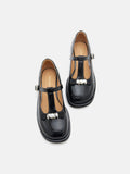 PAZZION, Emilia T-Bar Mary Janes, Black