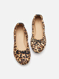 PAZZION, Epona Pony Hair Bow Ballerinas, Almond