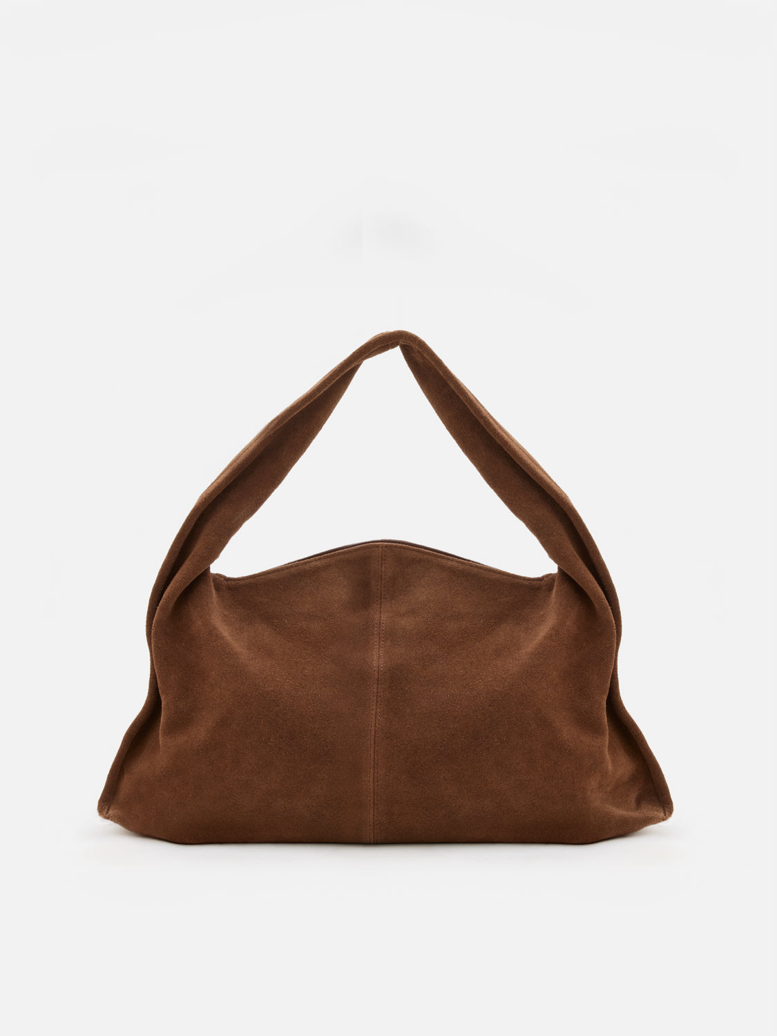 PAZZION, Esther Suede Shoulder Bag - Brown, Brown