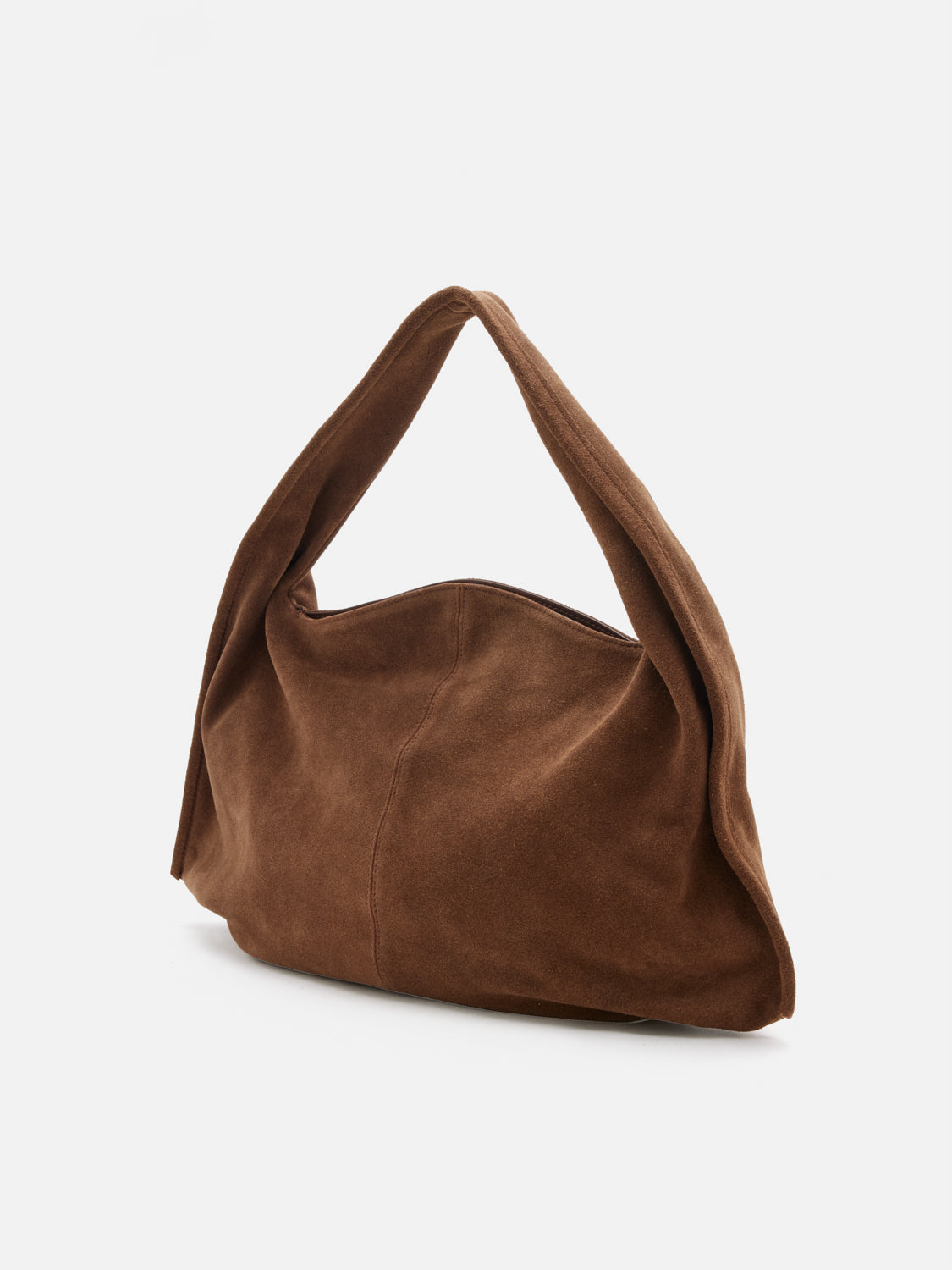 PAZZION, Esther Suede Shoulder Bag - Brown, Brown