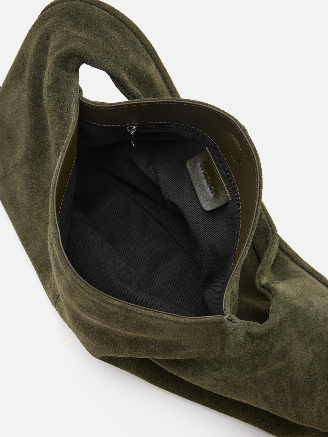 PAZZION, Esther Suede Shoulder Bag - Dark Green, Green