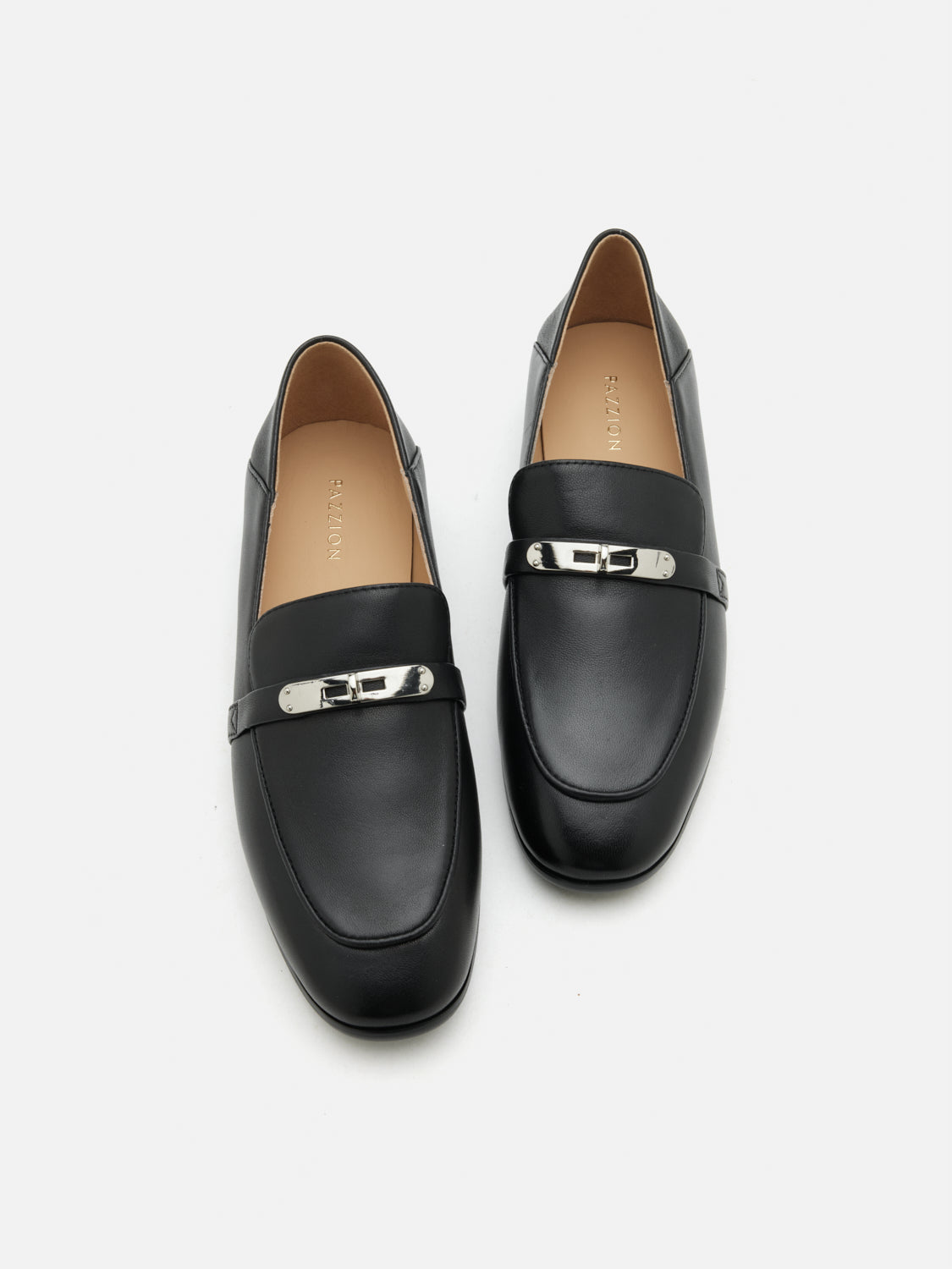 PAZZION, Felicity Classic Loafers, Black