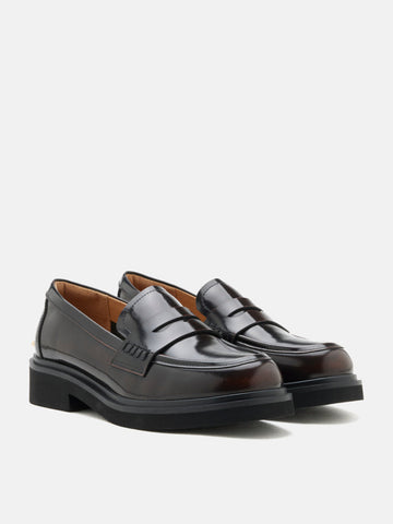 Finn Studded Heel Penny Loafers