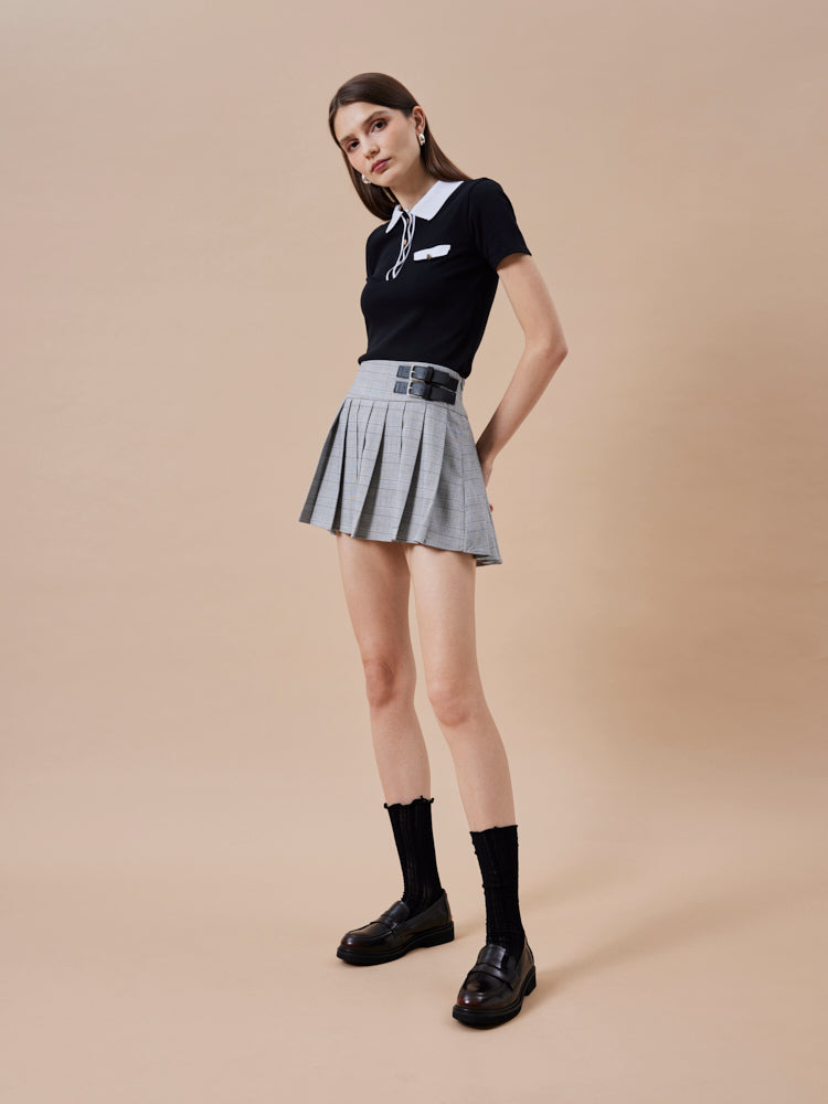 PAZZION, Finn Studded Heel Penny Loafers, Brown