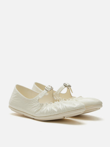 Frieda Ruched Patent Mary Janes