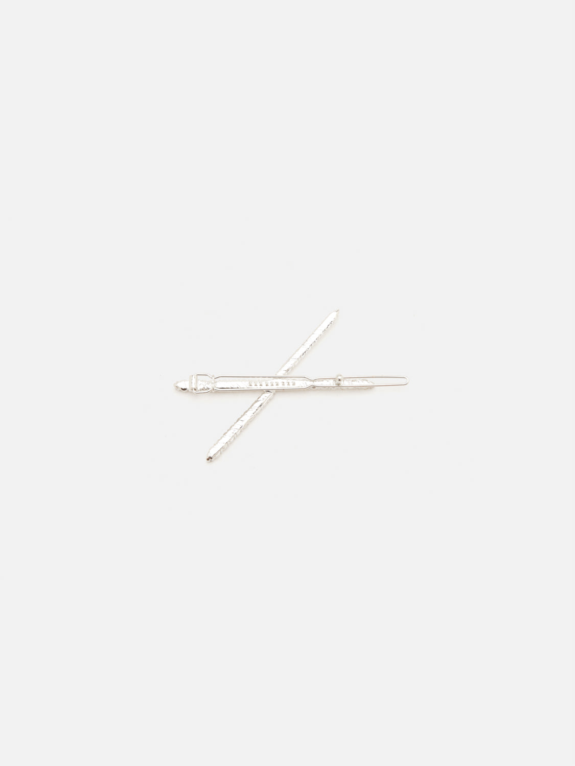 PAZZION, Gail Crystal Embellished Hair Clip, Silver