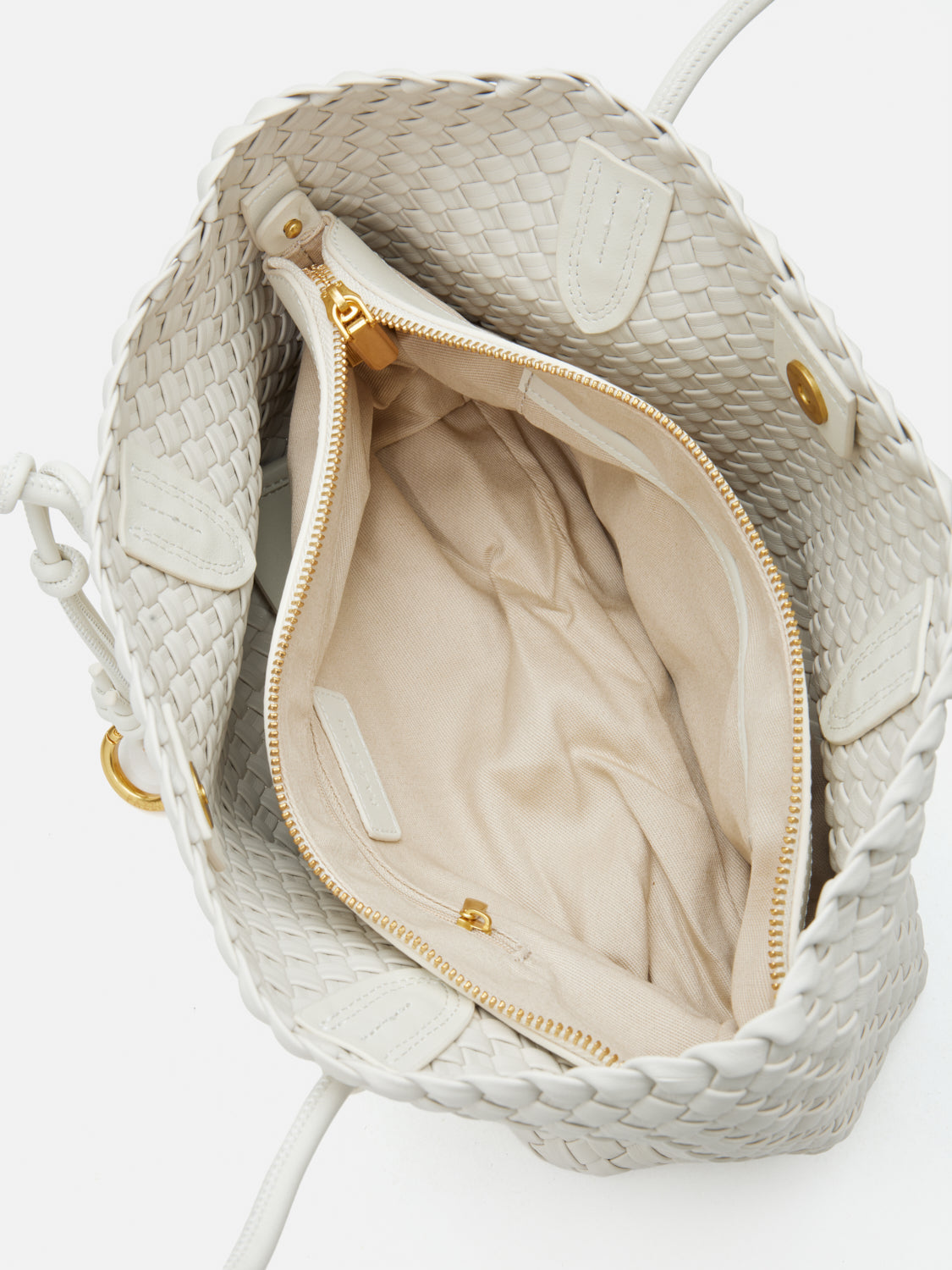PAZZION, Galivyn Woven Tote, Beige