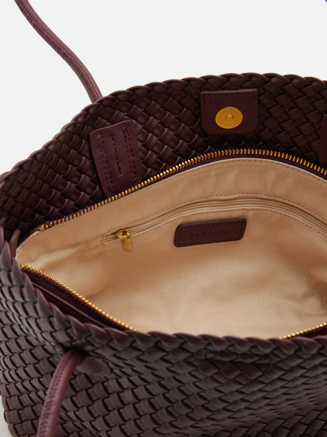PAZZION, Galivyn Woven Tote, Wine