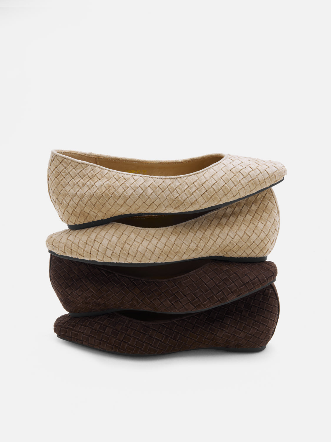 PAZZION, Geneva Woven Flats, Almond