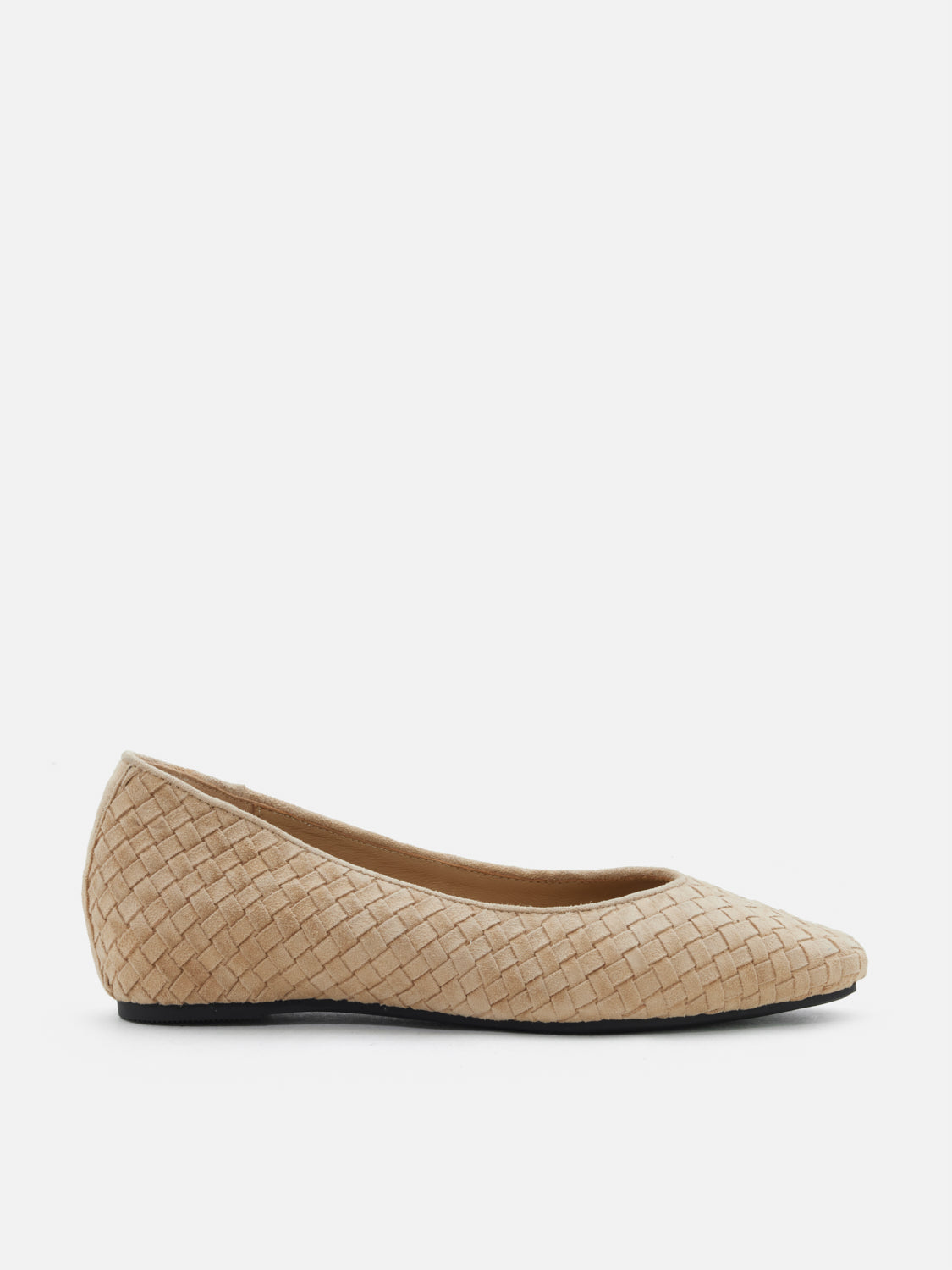 PAZZION, Geneva Woven Flats, Almond